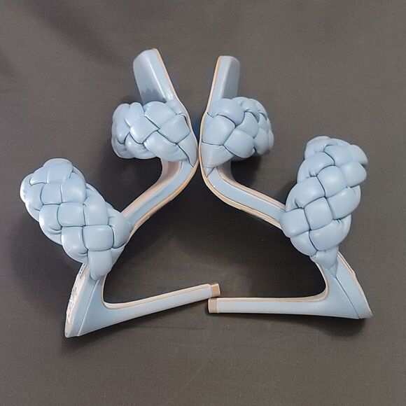 BRAND NEW STEVE MADDEN WOMEN"S CHUNKY BRAIDED STRAP KENLEY HEELED SANDAL G1 - Picture 14 of 16